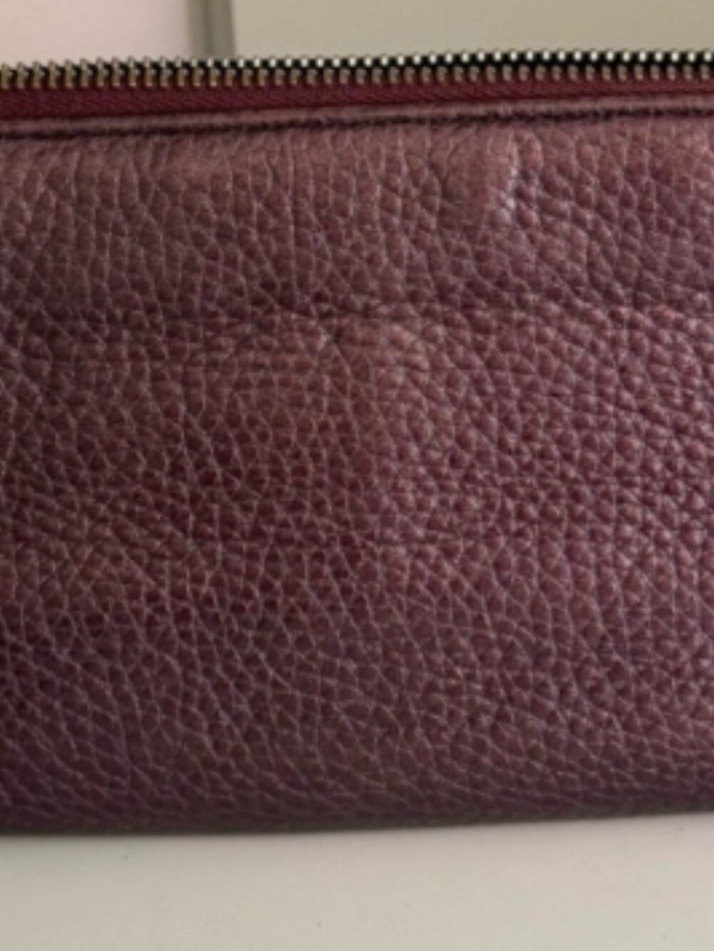 Gucci Soho Wristlet Clutch Burgundy Zipper Strap Pouch - Picture 5 of 7